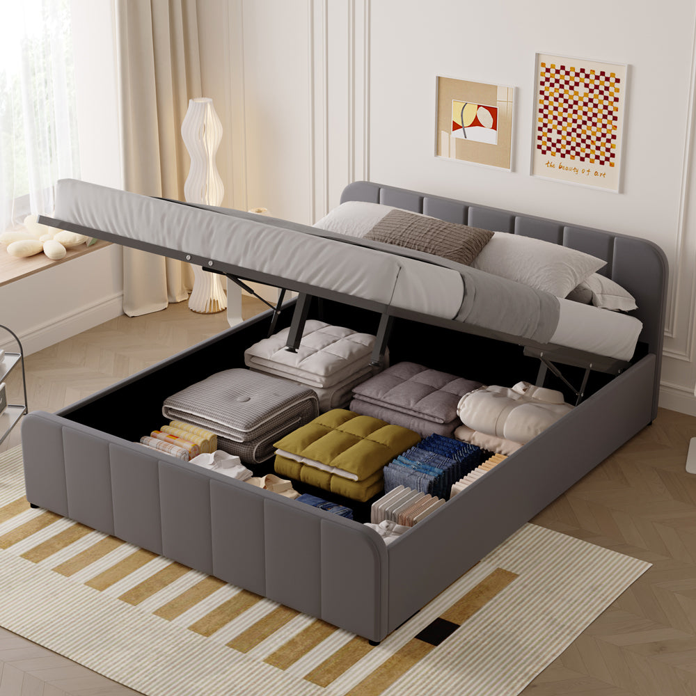 concept-usine-tampa-lit-coffre-160x200-velours-beige image 2