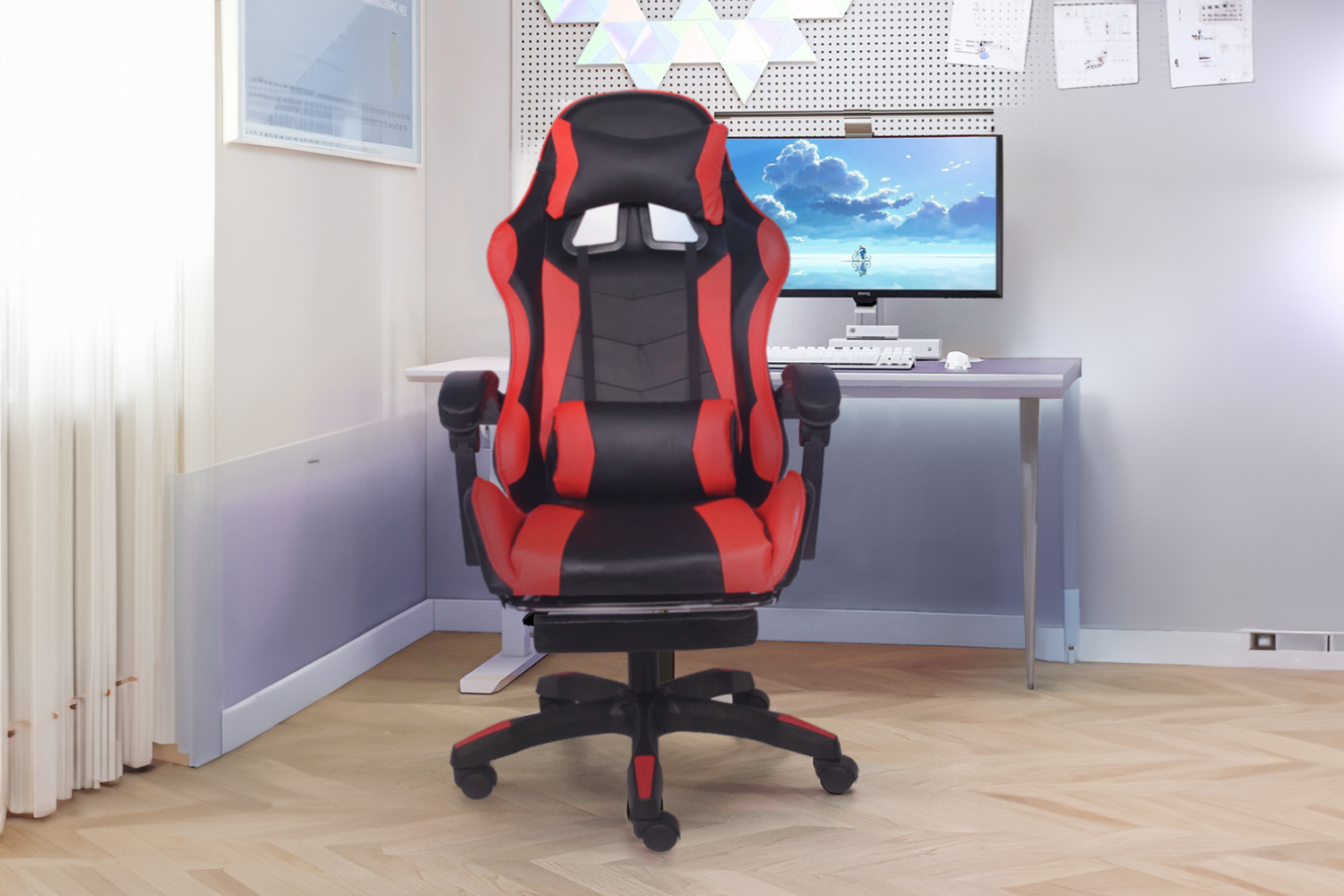 concept-usine-ultim-chaise-gaming-bleu-repose-pieds-vibrant image 5