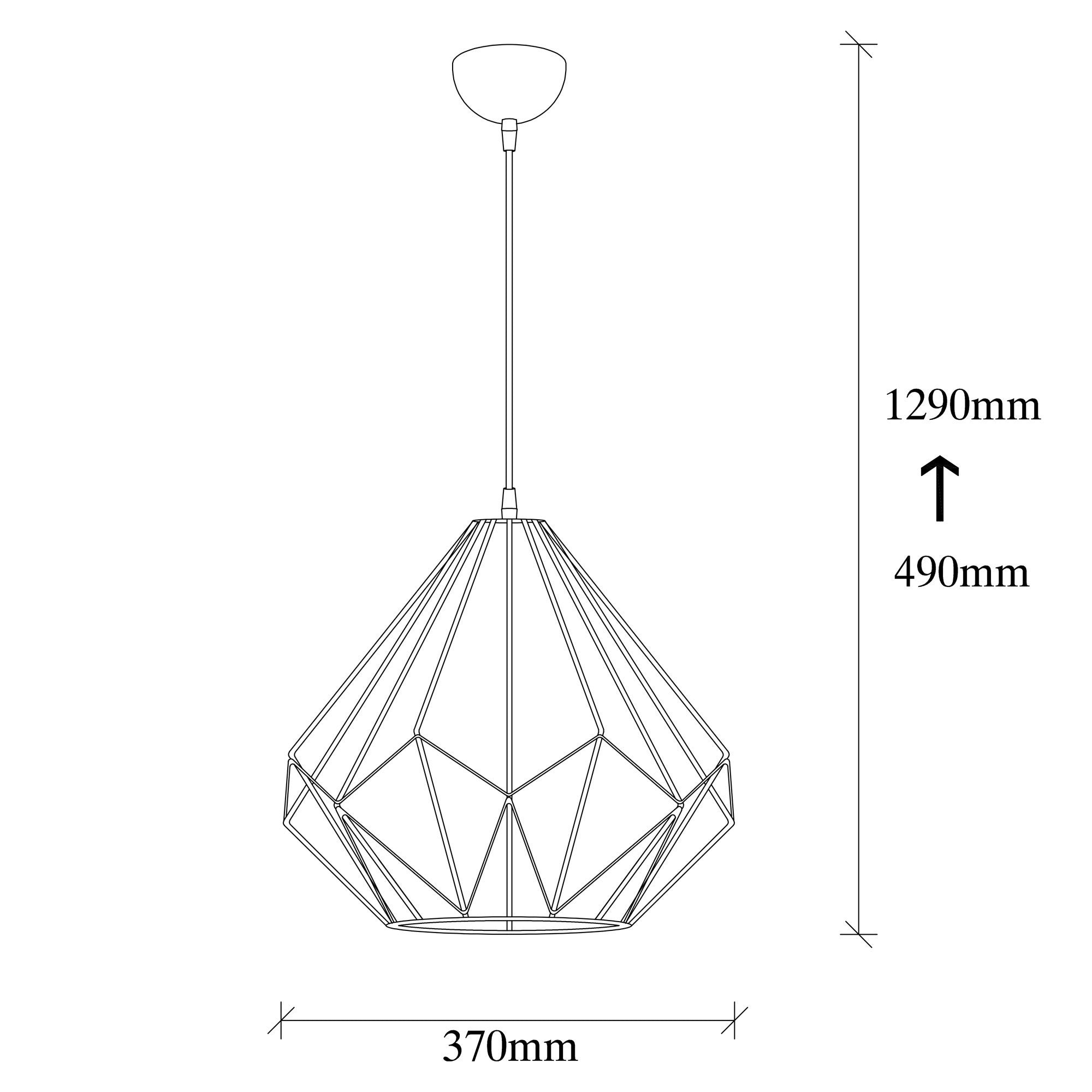 concept-usine-sasha-suspension-m-tal-noir-diamant-e27 image 3