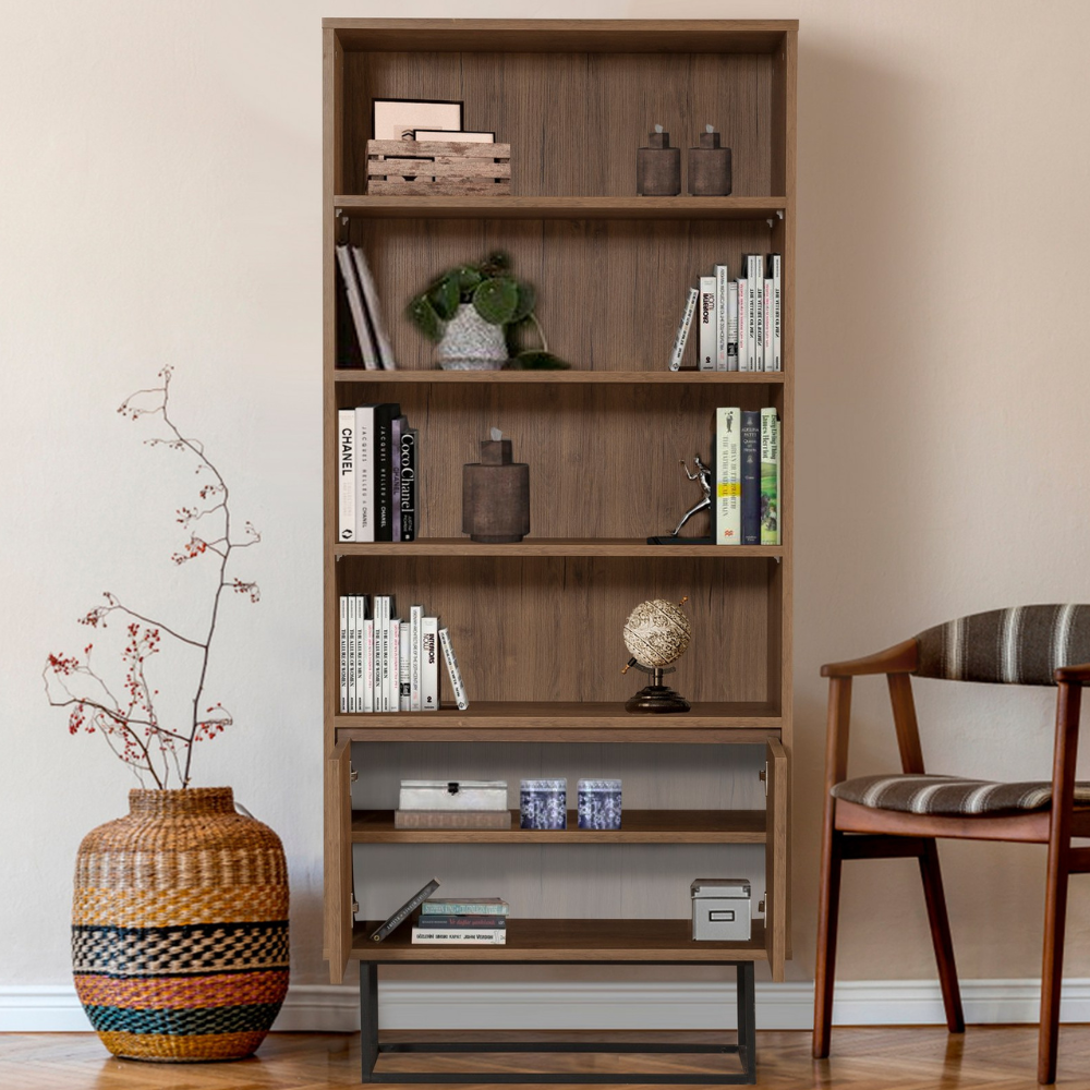 concept-usine-haye-biblioth-que-bois-vintage-6-tag-res image 2