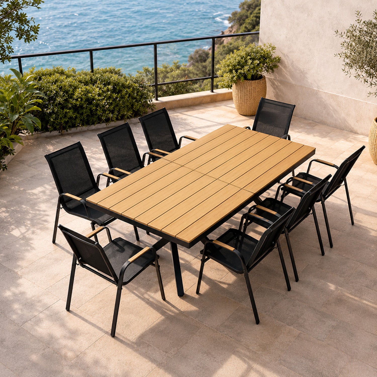 concept-usine-almada-bundle-salon-jardin-8-fauteuils-effet-bois image 2