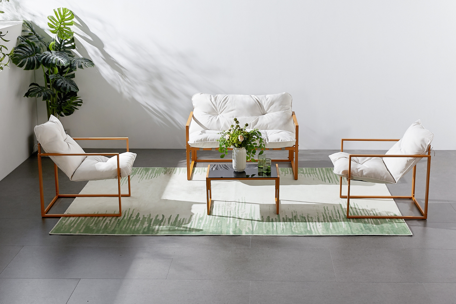 concept-usine-rabat-salon-de-jardin-4-places-beige-acier image 3