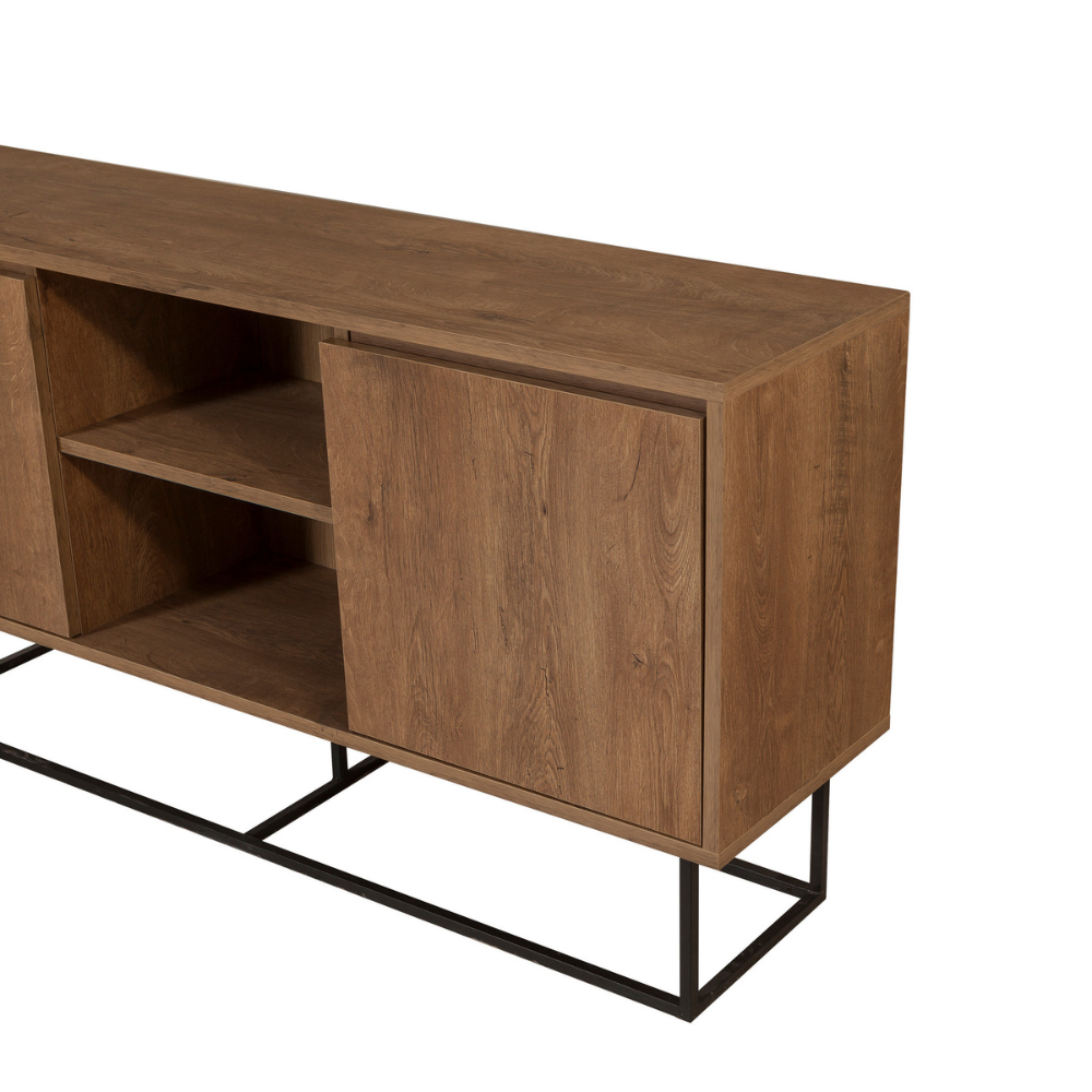 concept-usine-brezno-buffet-140-cm-noyer-et-noir image 6