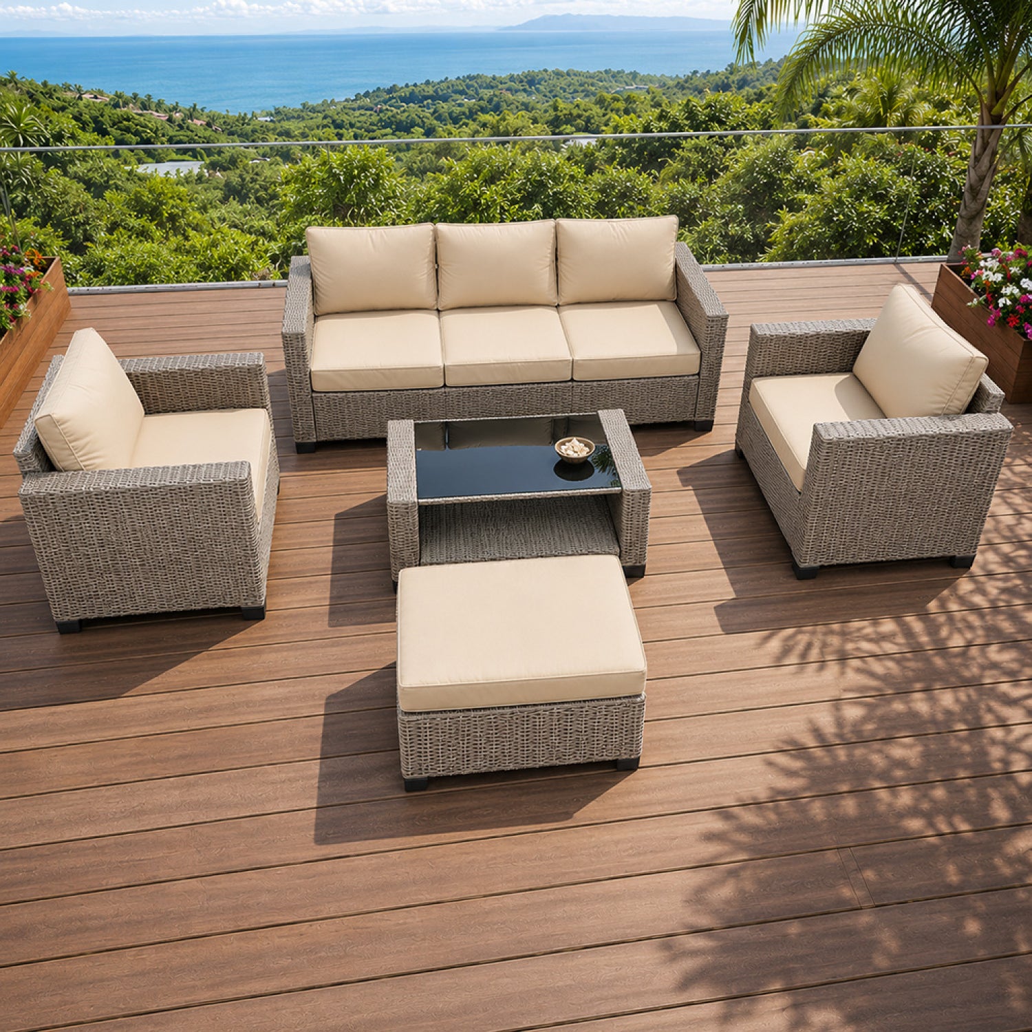 concept-usine-marabo-salon-de-jardin-6-places-gris-beige image 4