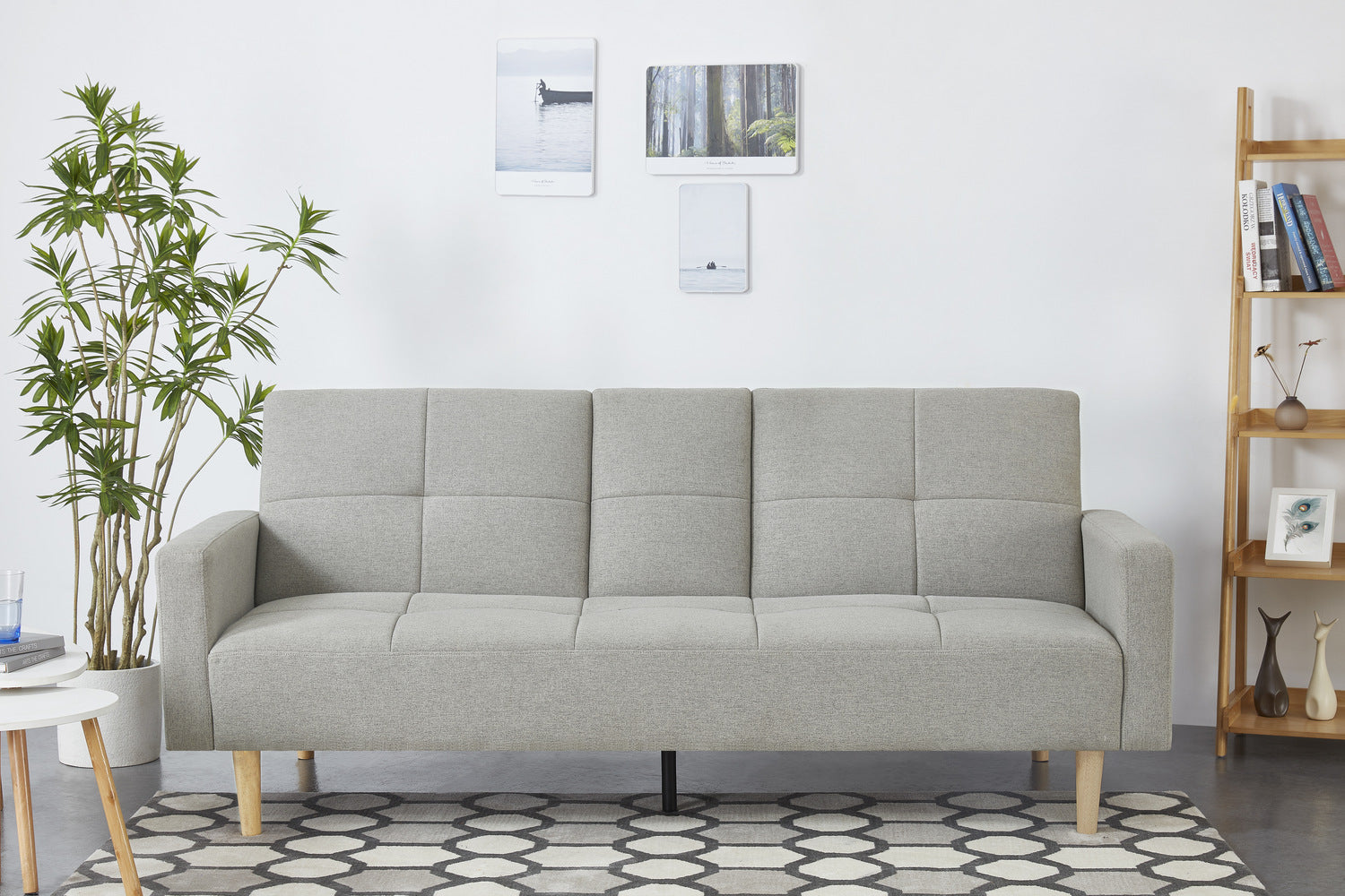 concept-usine-oslo-canap-convertible-3-places-gris-clair image 2