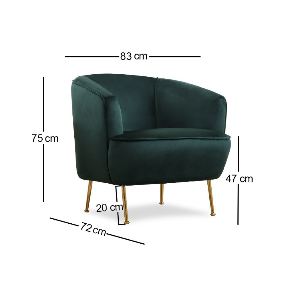 concept-usine-davis-fauteuil-velours-vert-pieds-dor-s-1-place image 6