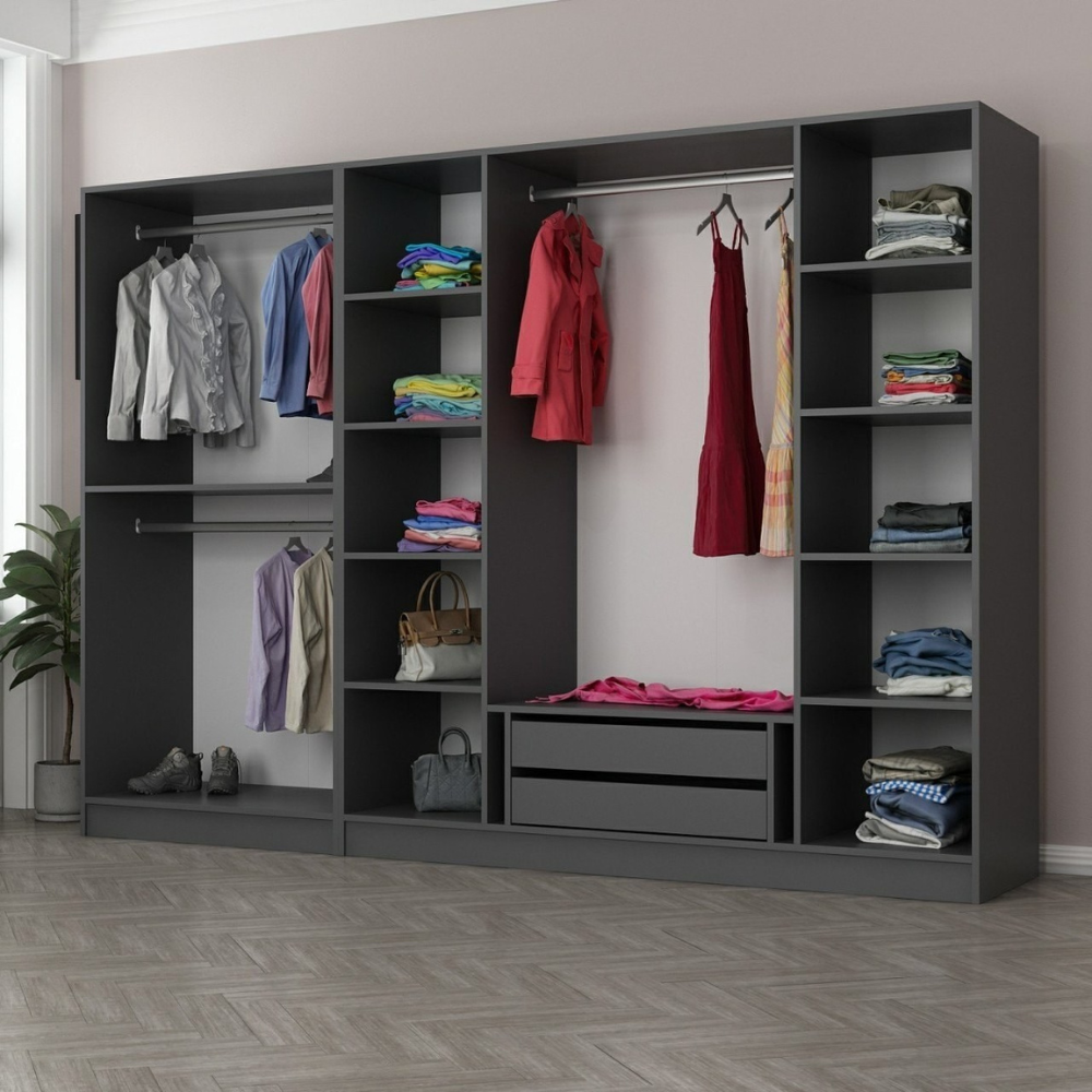 concept-usine-opera-dressing-anthracite-270-cm-avec-penderie image 5