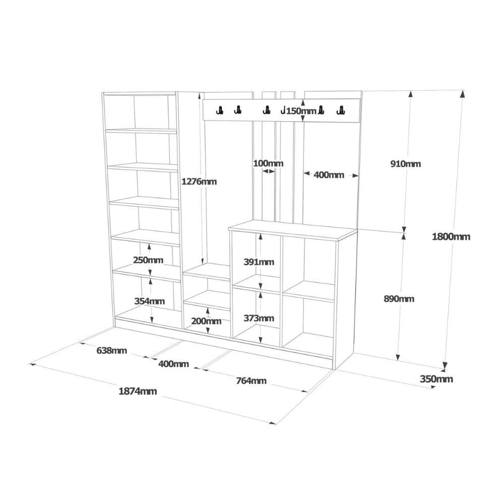 concept-usine-anka-meuble-d-entr-e-avec-miroir-bois-et-blanc image 7