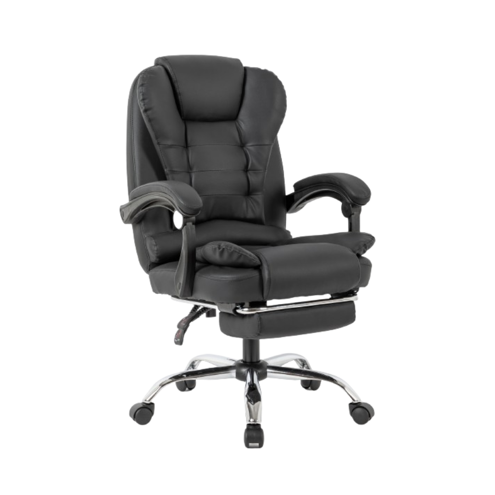concept-usine-elite-chaise-gaming-noire-massage-repose-pieds image 2