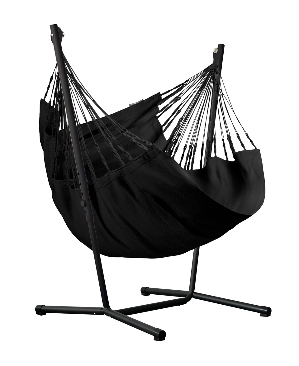 la-siesta-fiji-organic-fauteuil-suspendu-comfort-onyx-coton-bio image 1