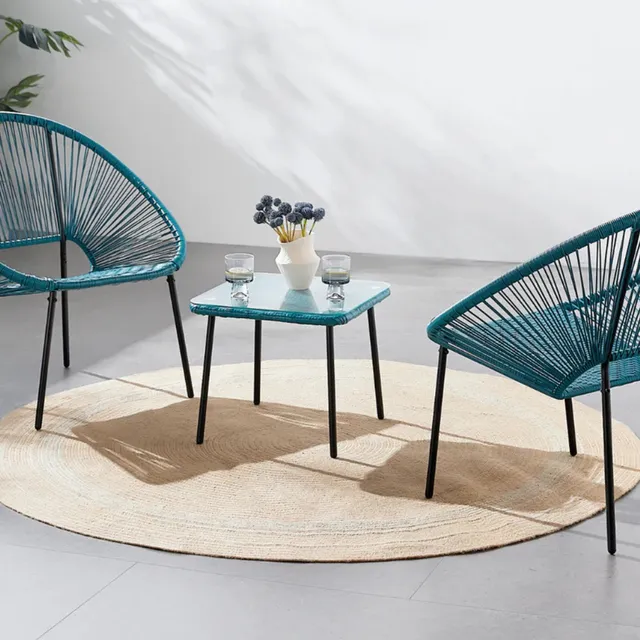 concept-usine-acapulco-salon-de-jardin-2-places-bleu image 1