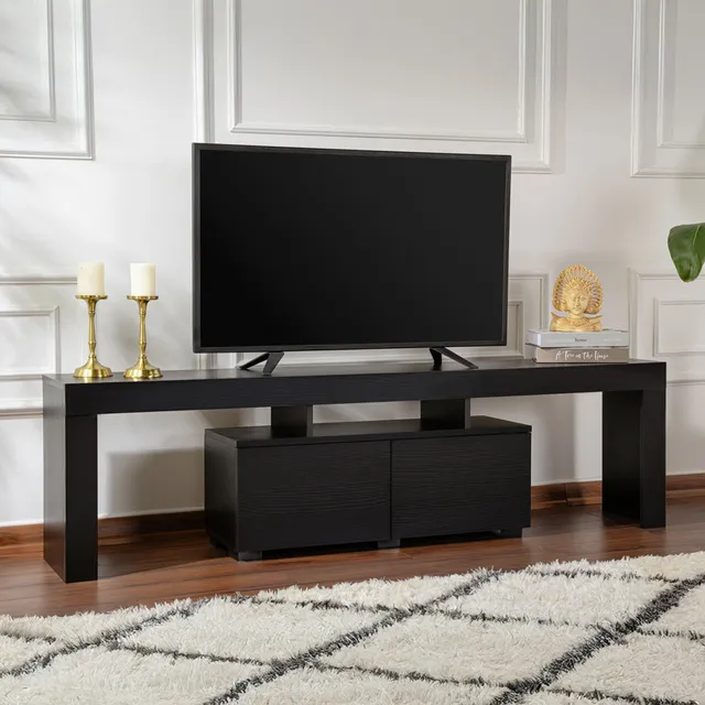 concept-usine-basi-meuble-tv-bois-noir-180-cm image 1