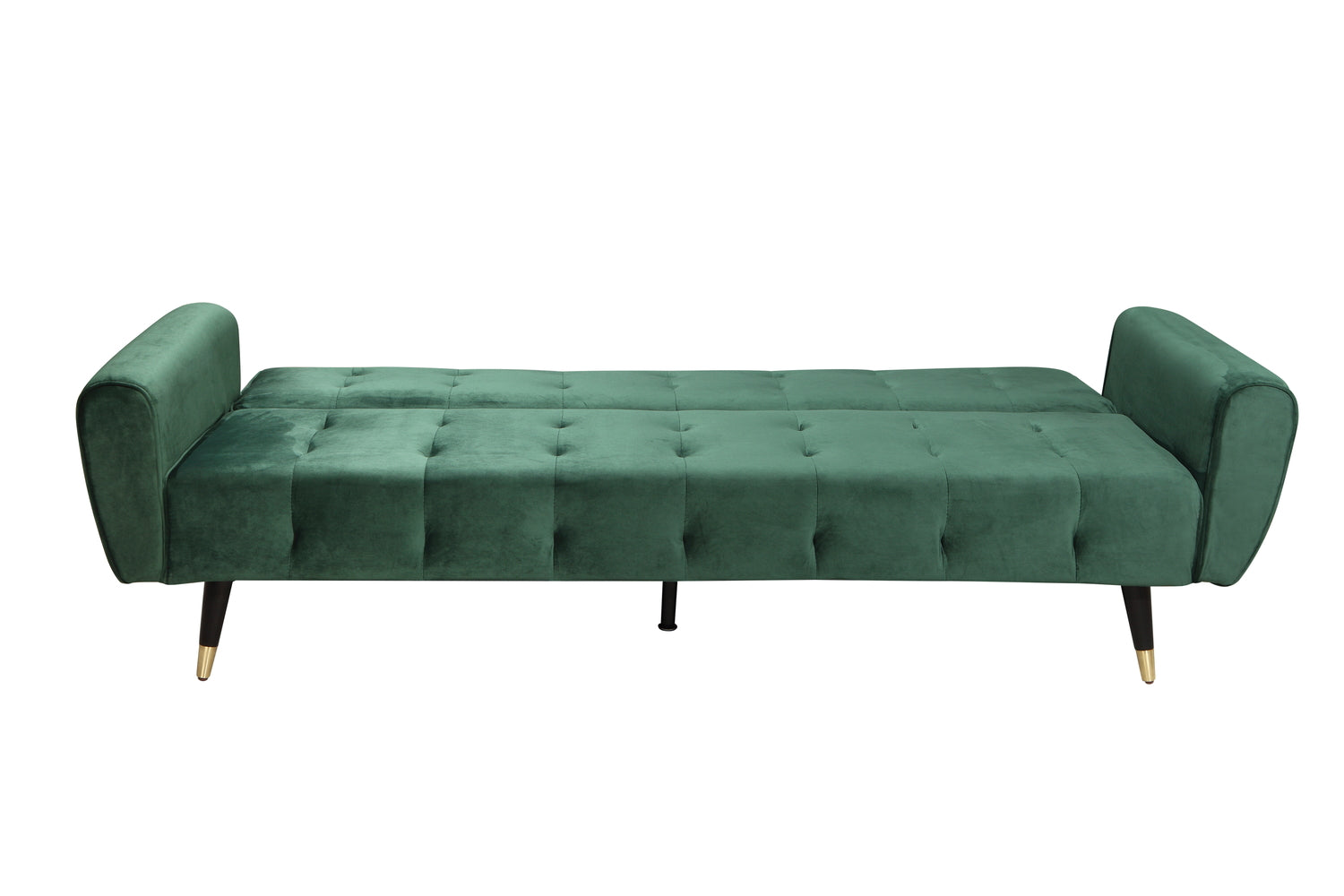 concept-usine-ontario-canap-convertible-velours-vert-3-places image 3