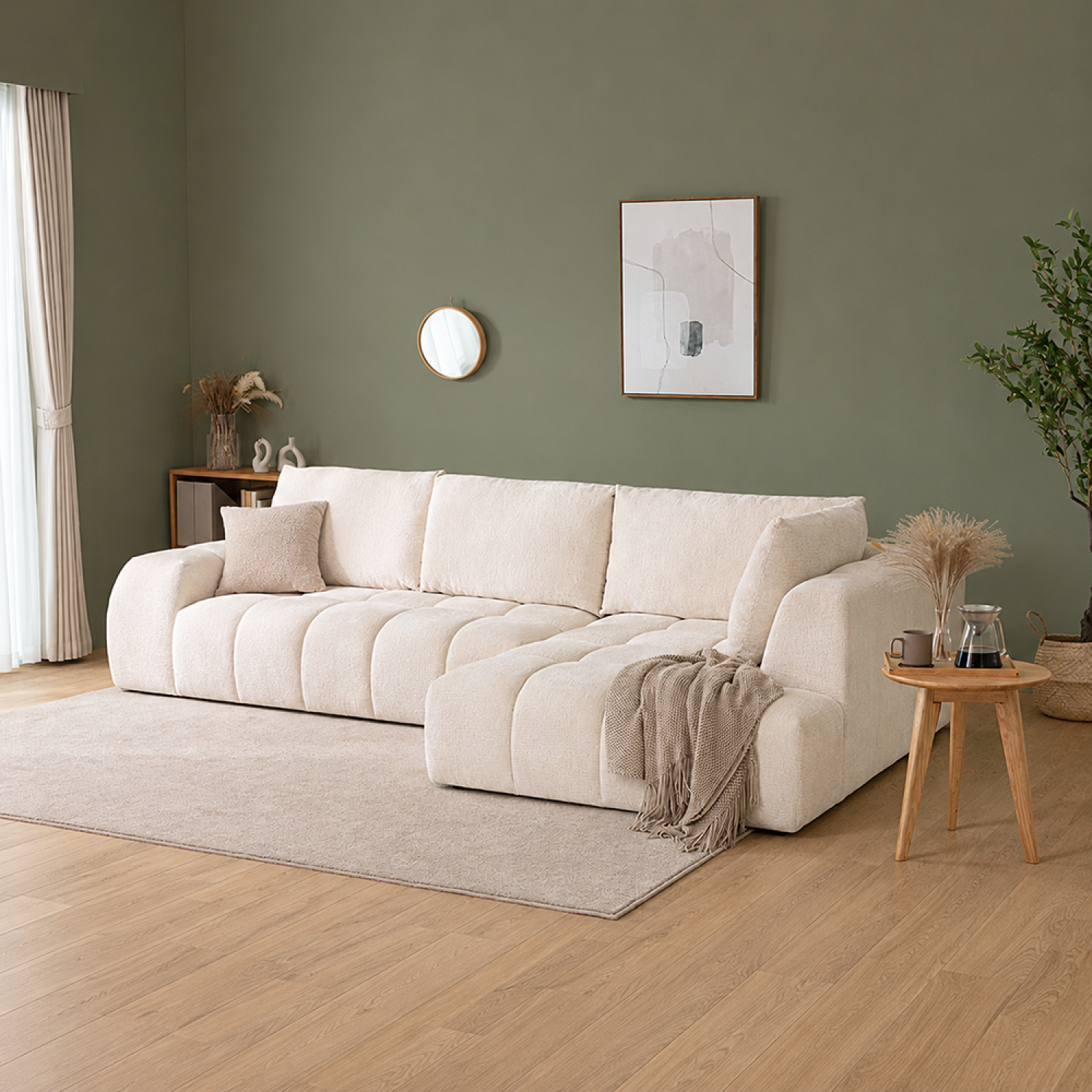 concept-usine-chester-canap-d-angle-5-places-beige-chenille image 3