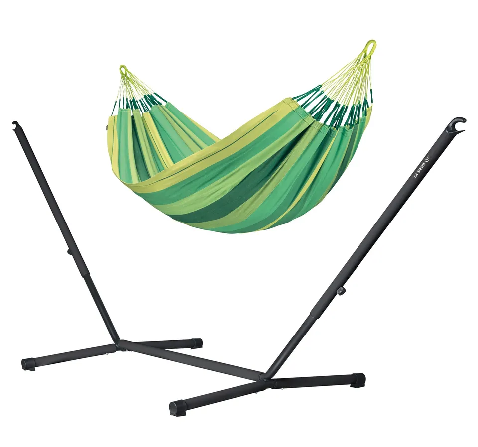 la-siesta-nautico-hamac-avec-support-jungle-single-300-cm-coton-bio image 1