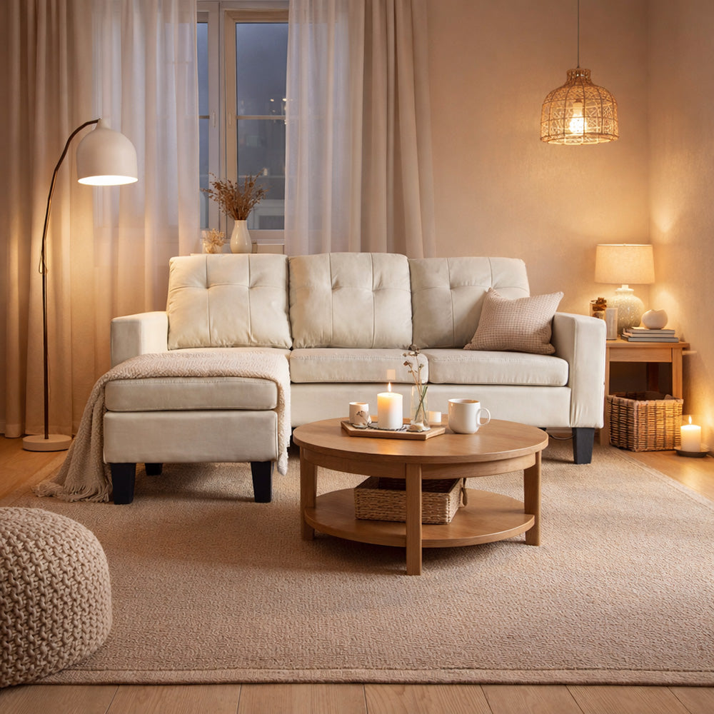concept-usine-belfast-canap-d-angle-tissu-beige-avec-m-ridienne image 1