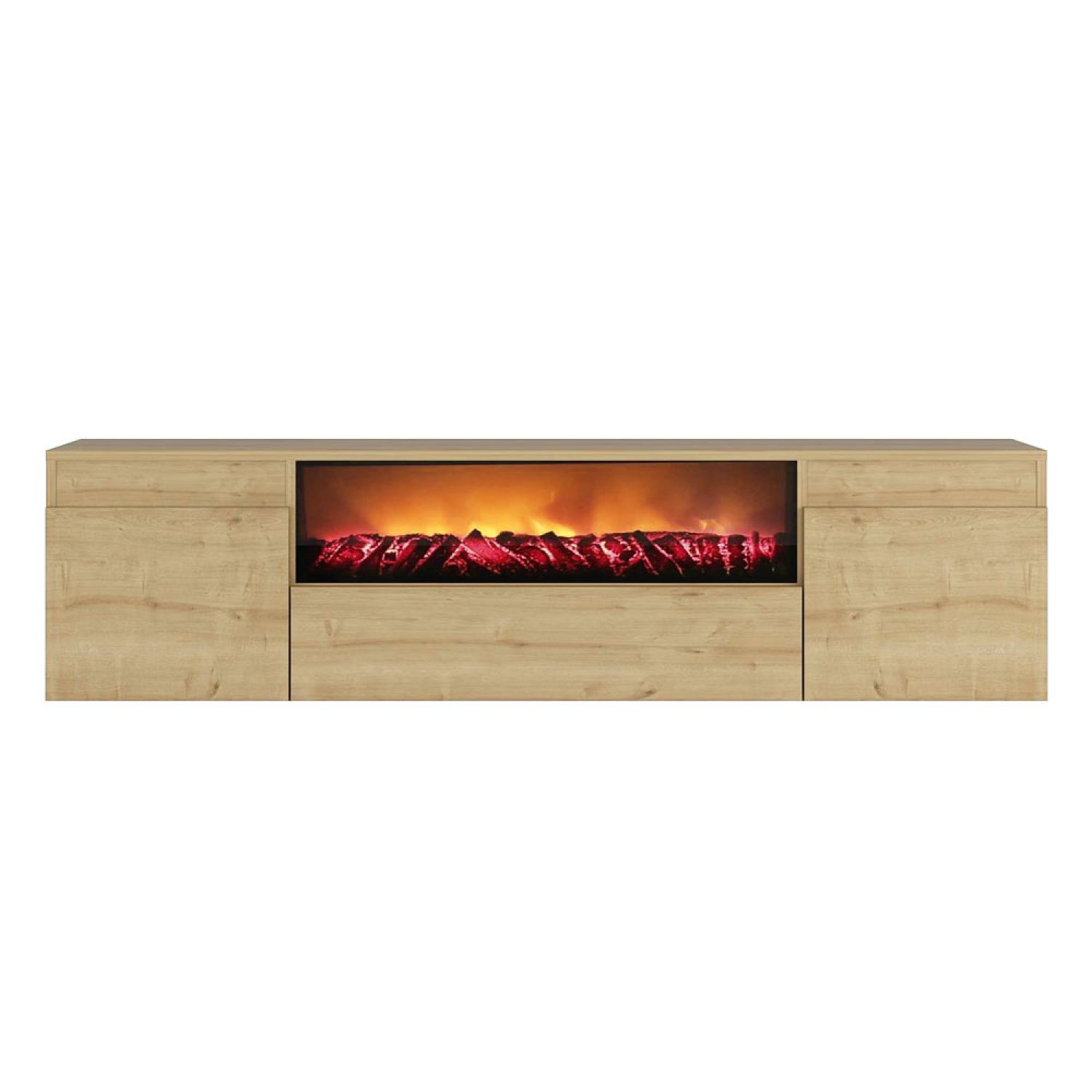 concept-usine-pyro-meuble-tv-180-cm-effet-ch-ne-avec-chemin-e-led image 4