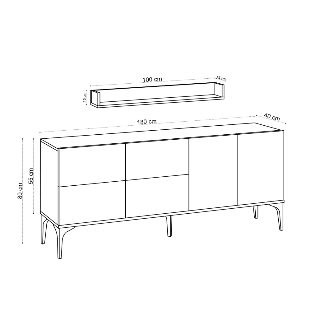 concept-usine-assen-buffet-bois-186-cm-avec-portes image 5