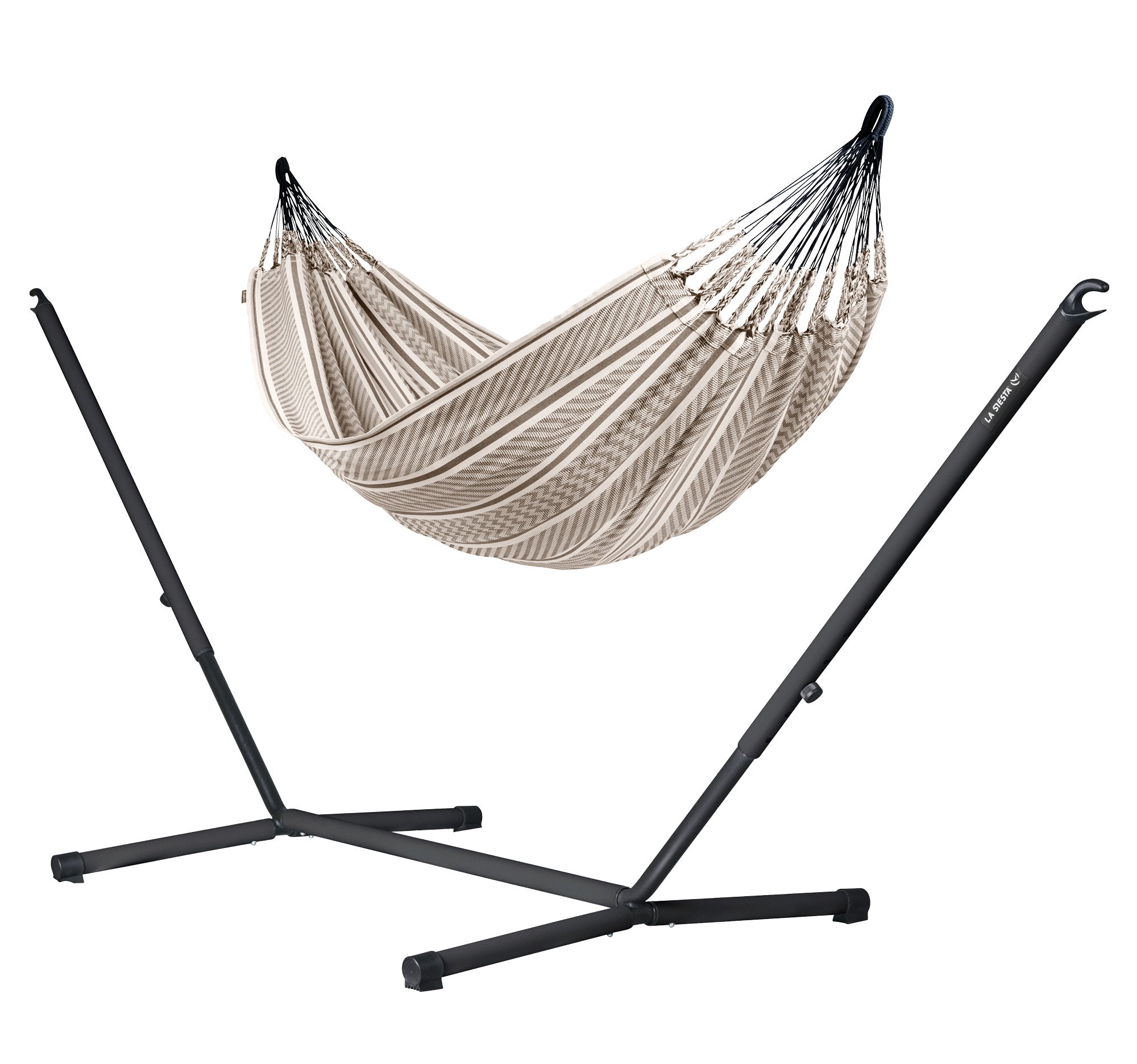 la-siesta-nautico-flora-hamac-double-coton-bio-zebra-350-cm image 1
