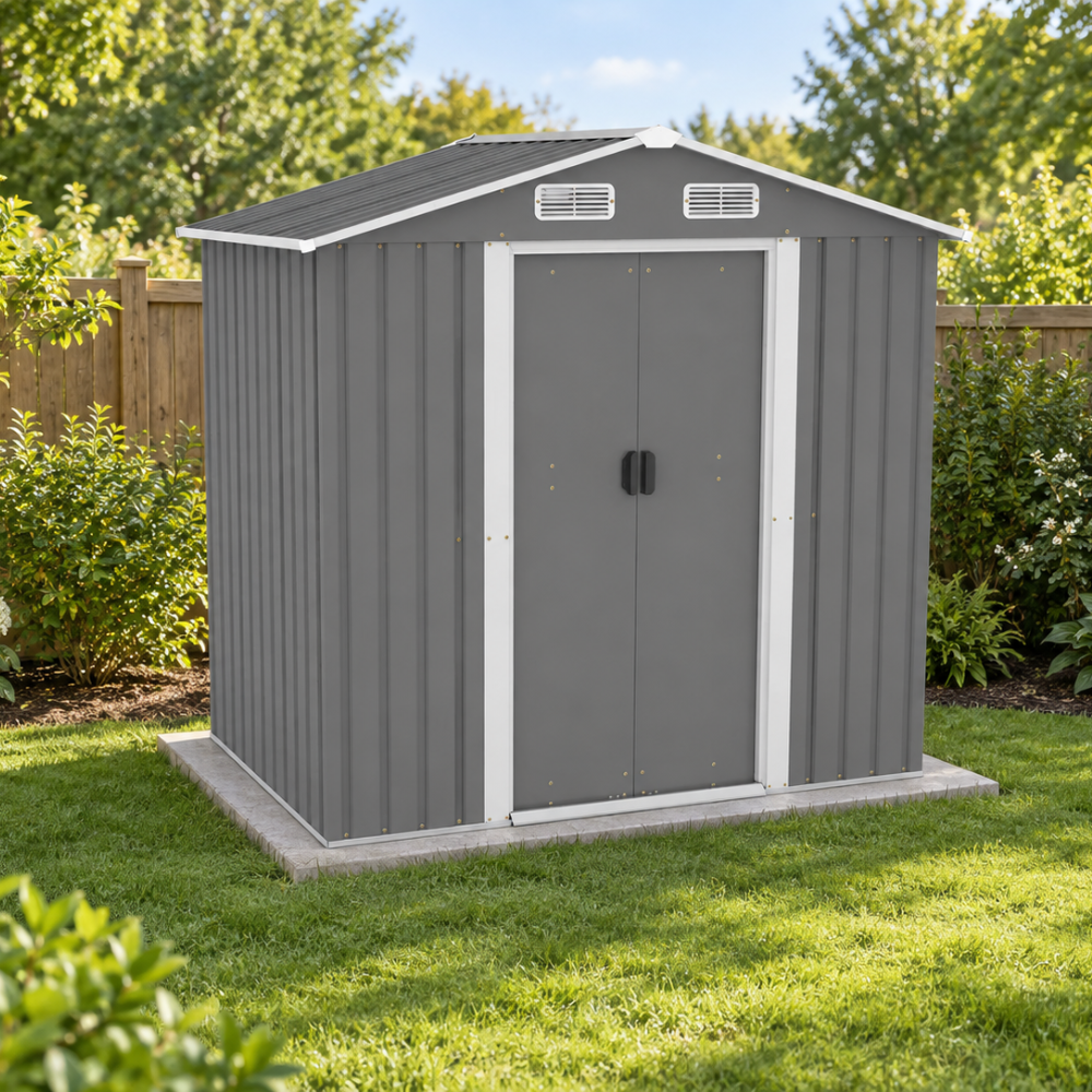 concept-usine-jura-2-abri-de-jardin-m-tal-gris-2-44-m image 1