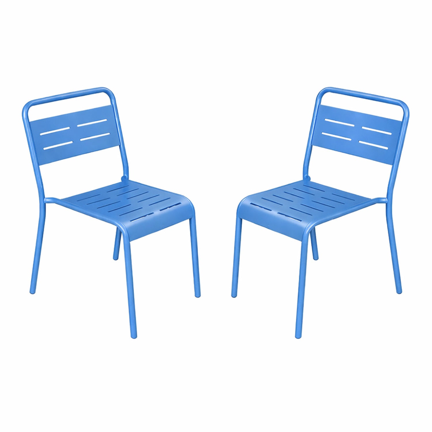 concept-usine-bergame-chaise-jardin-acier-bleu-lot-2-empilable image 6