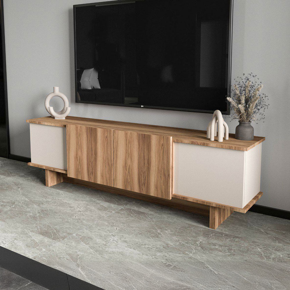 concept-usine-brona-meuble-tv-bois-beige-180-cm-4-placards image 3