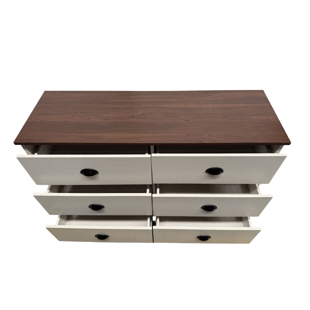 concept-usine-valla-commode-6-tiroirs-blanc-et-bois-120-cm image 5