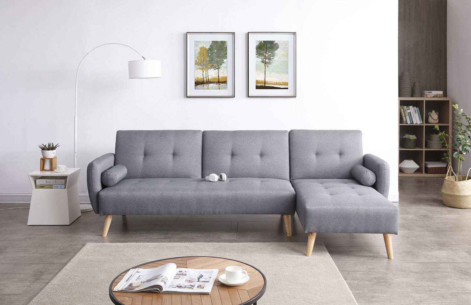 concept-usine-leska-canap-d-angle-convertible-tissu-gris-3-places image 1