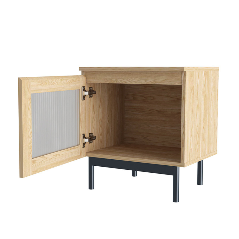 concept-usine-prague-table-de-chevet-bois-avec-porte image 4