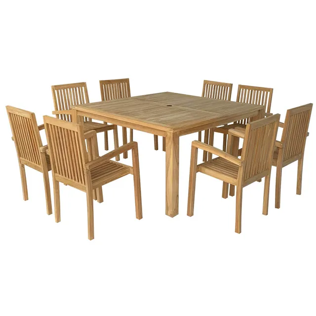 happy-garden-lombok-salon-jardin-teck-8-places-table-140-cm image 1