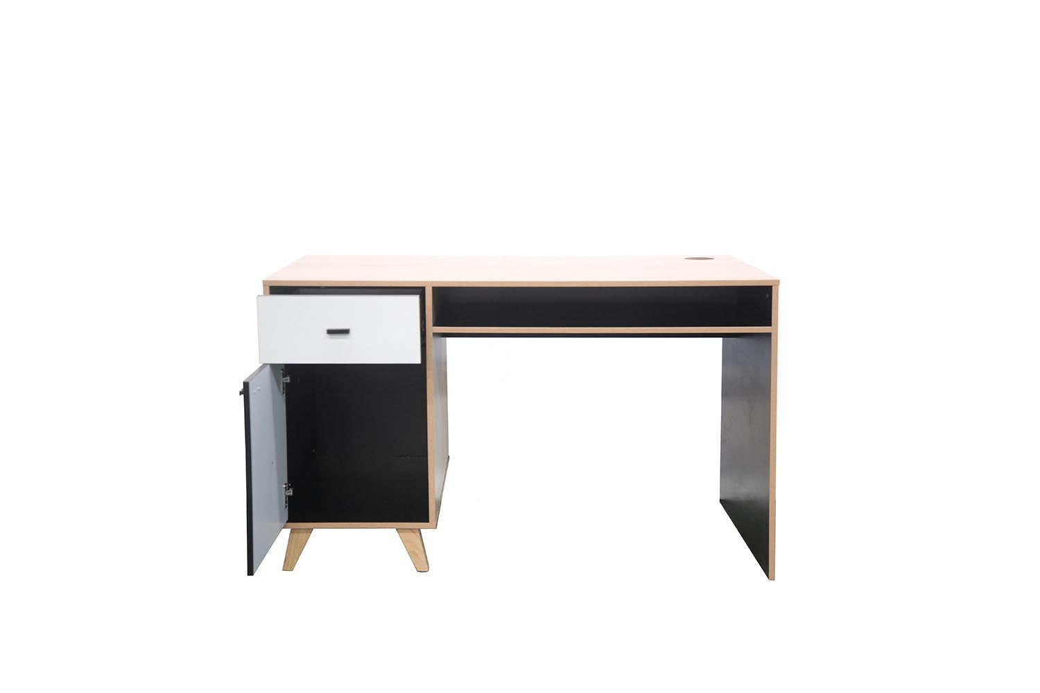 concept-usine-leira-bureau-bois-blanc-tiroir image 3