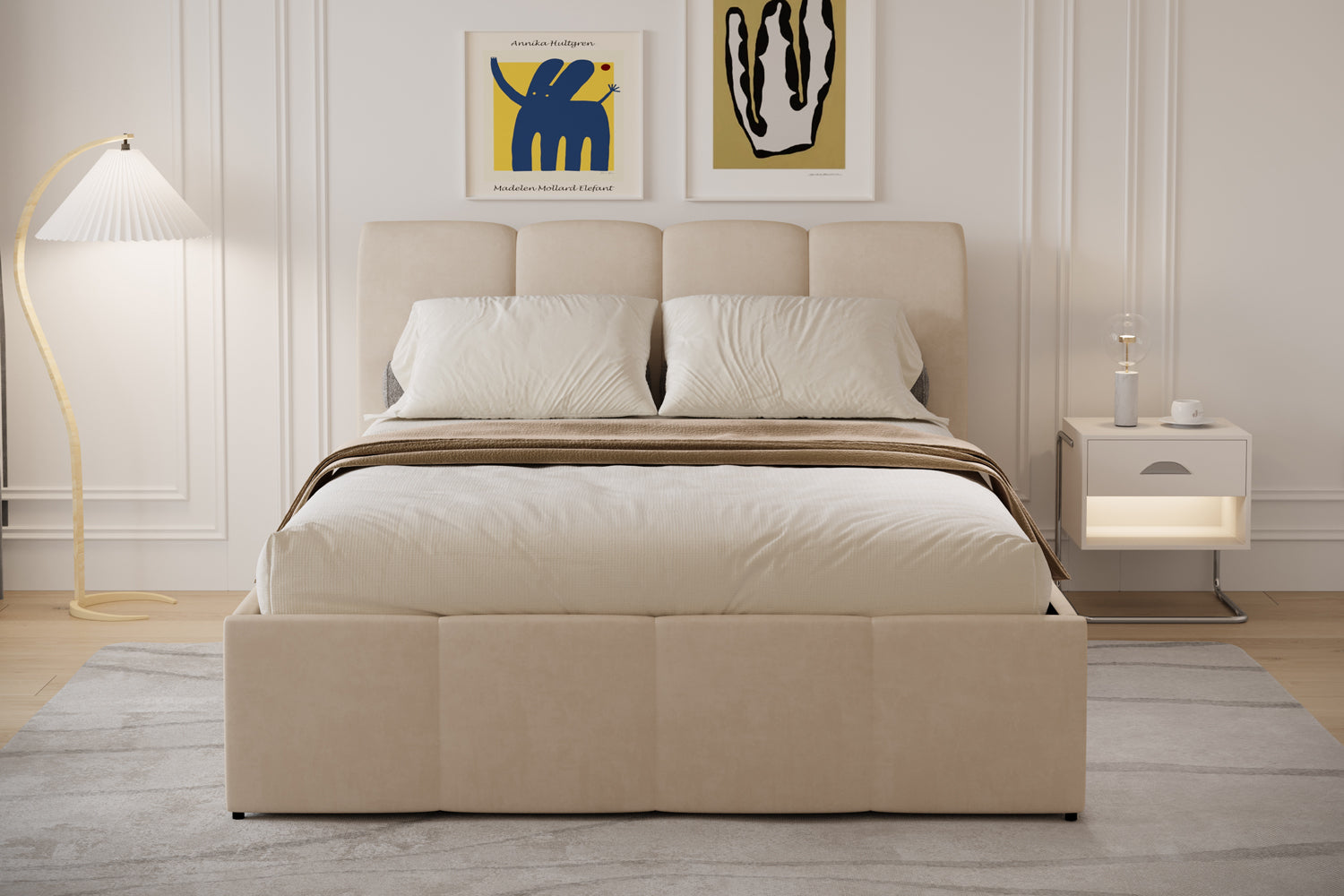 concept-usine-baltimore-160x200-lit-coffre-velours-beige image 3