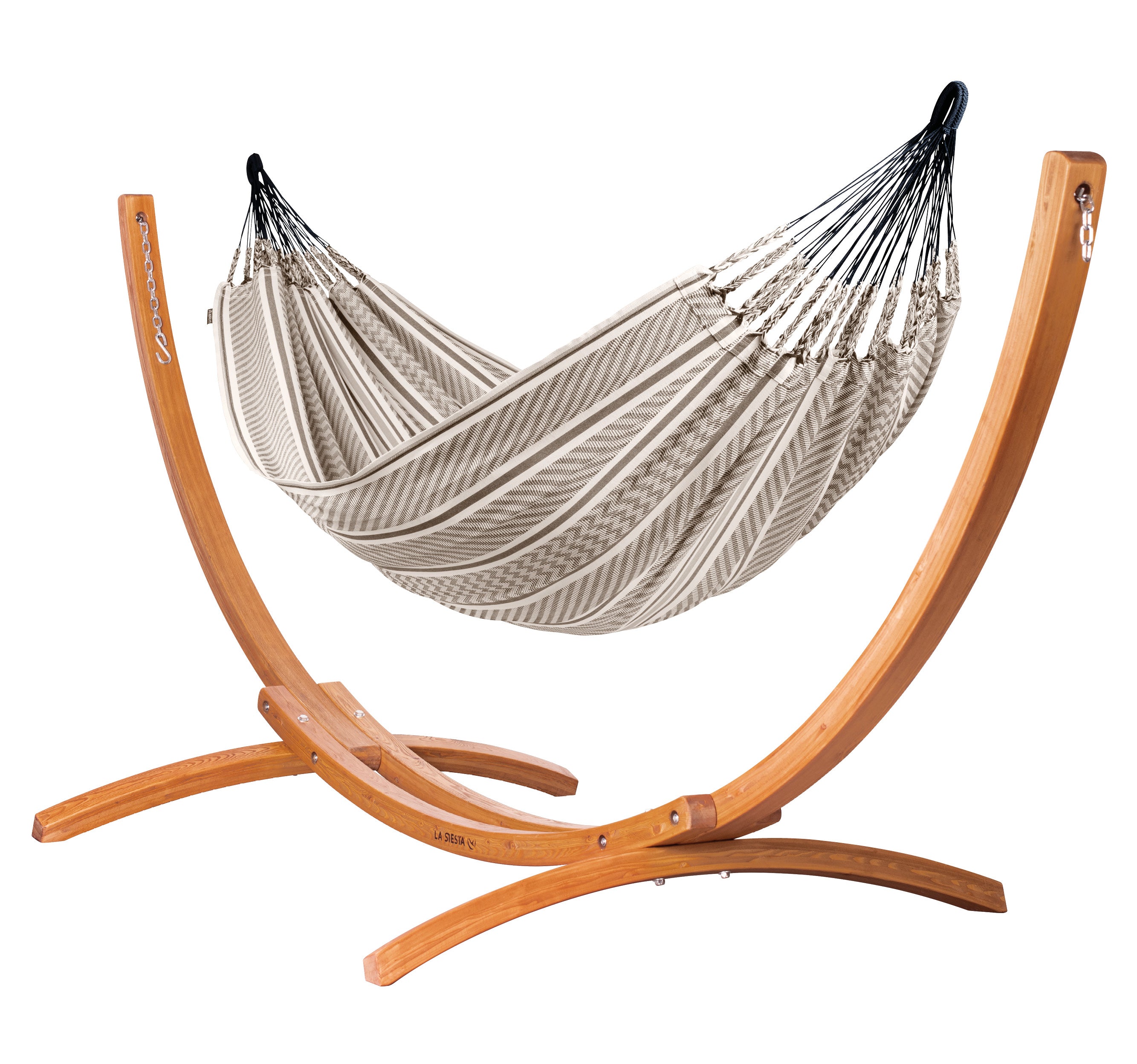 la-siesta-maera-colombia-hamac-coton-bio-avec-support-bois image 2