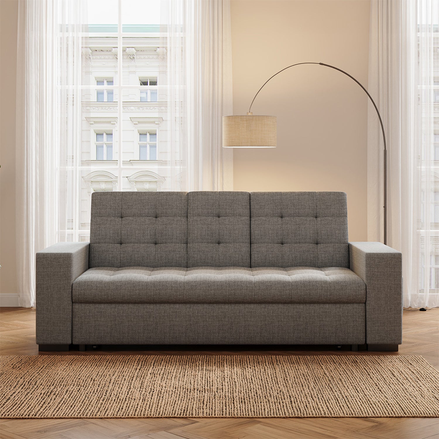 concept-usine-noho-canap-convertible-3-places-tissu-gris-fonc image 4