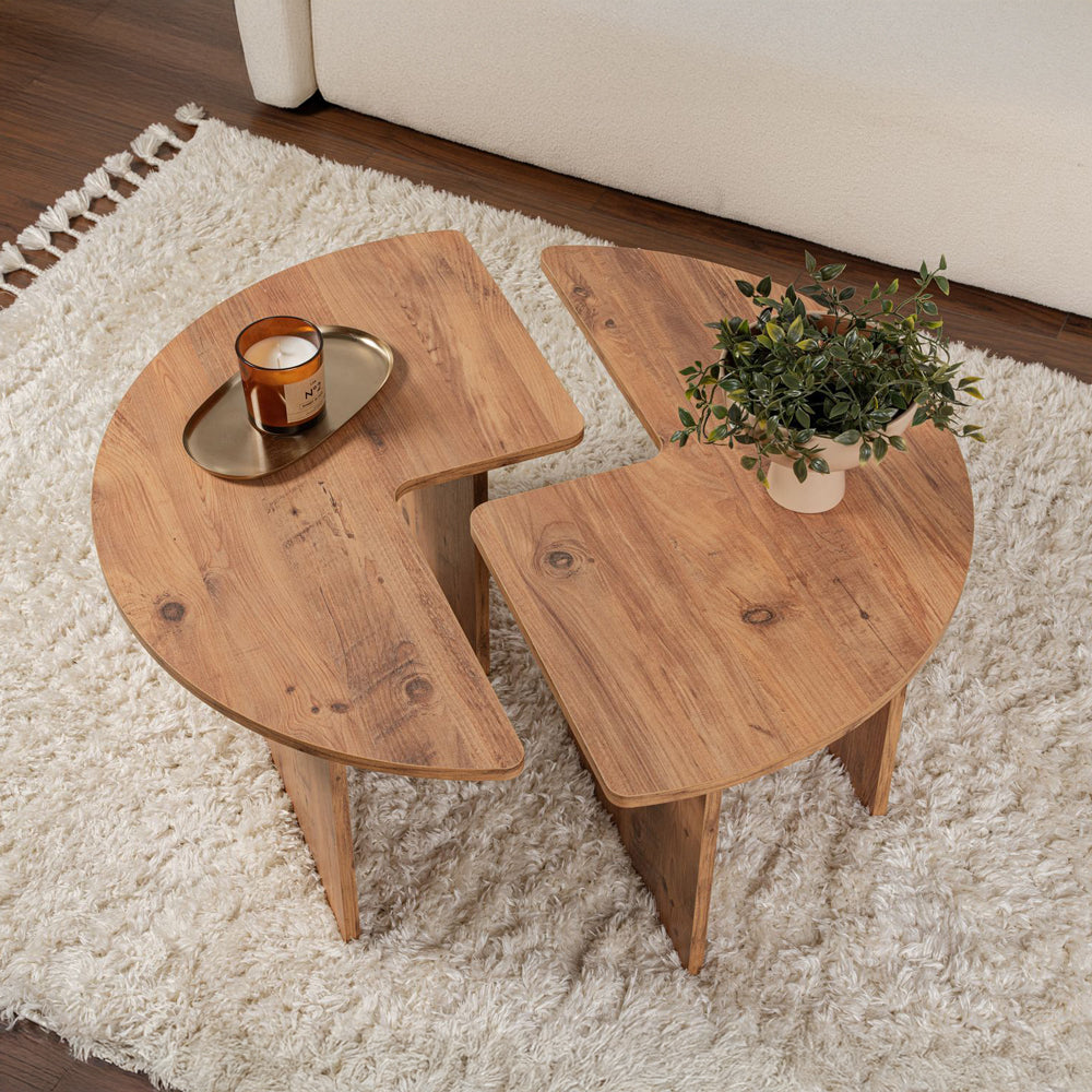 concept-usine-azus-table-basse-ronde-bois-90-cm-duo image 4