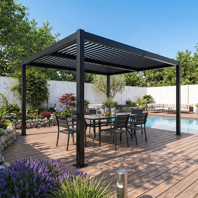 concept-usine-rhodes-4x3-pergola-bioclimatique-noir-lames-orientables image 1