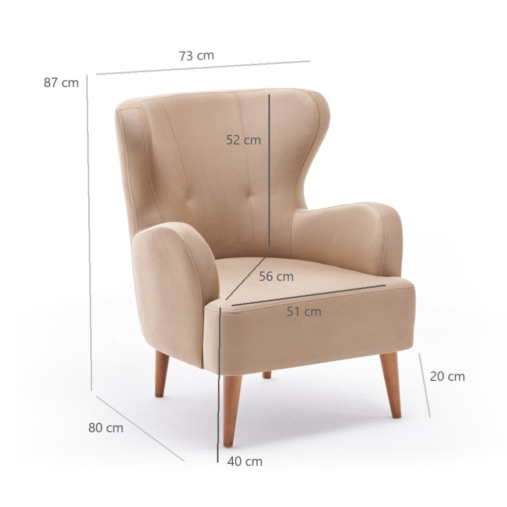 concept-usine-smith-fauteuil-velours-beige-vintage-1-place image 7