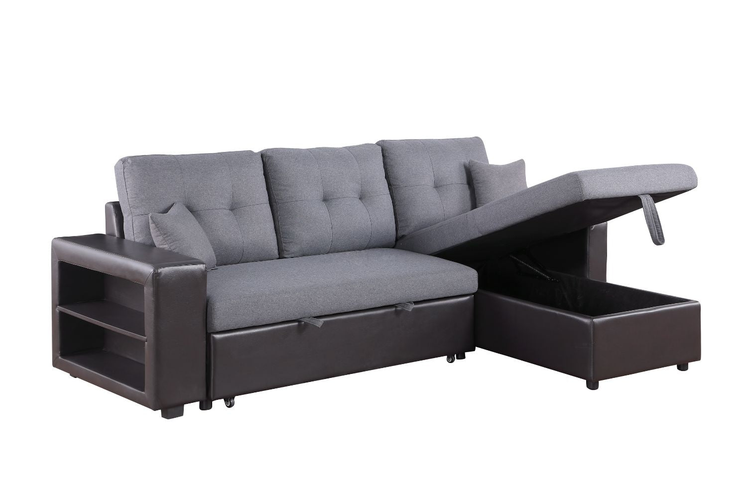 concept-usine-glasgow-canap-angle-convertible-gris-clair image 3