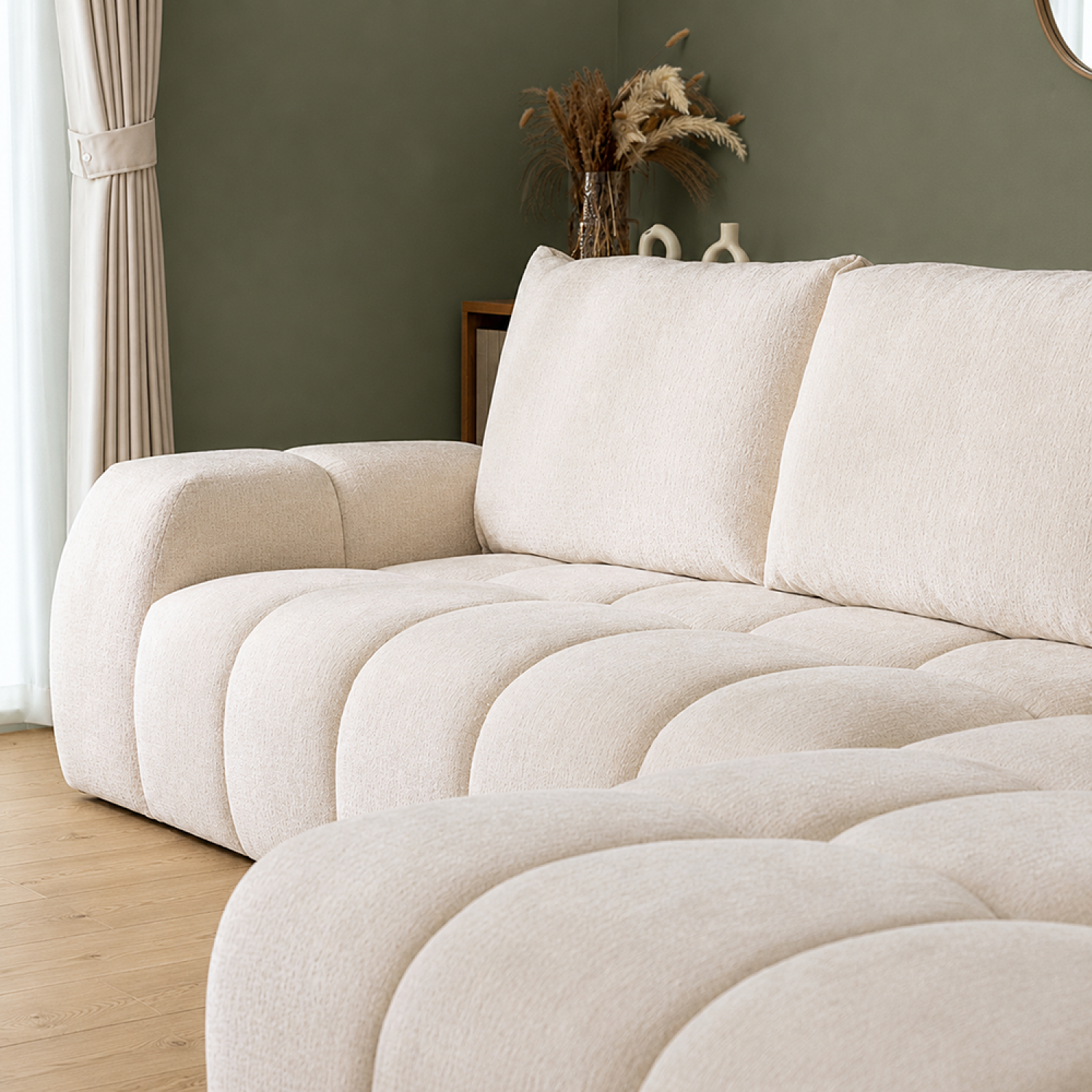 concept-usine-chester-canap-d-angle-5-places-beige-chenille image 5