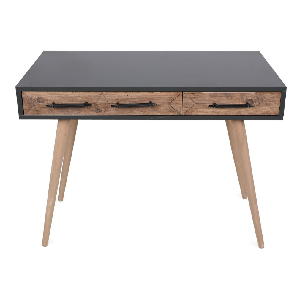 concept-usine-virrat-bureau-noir-et-bois-avec-tiroir image 4
