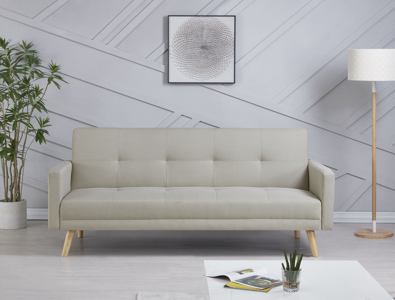 concept-usine-wooden-canap-convertible-3-places-beige image 1