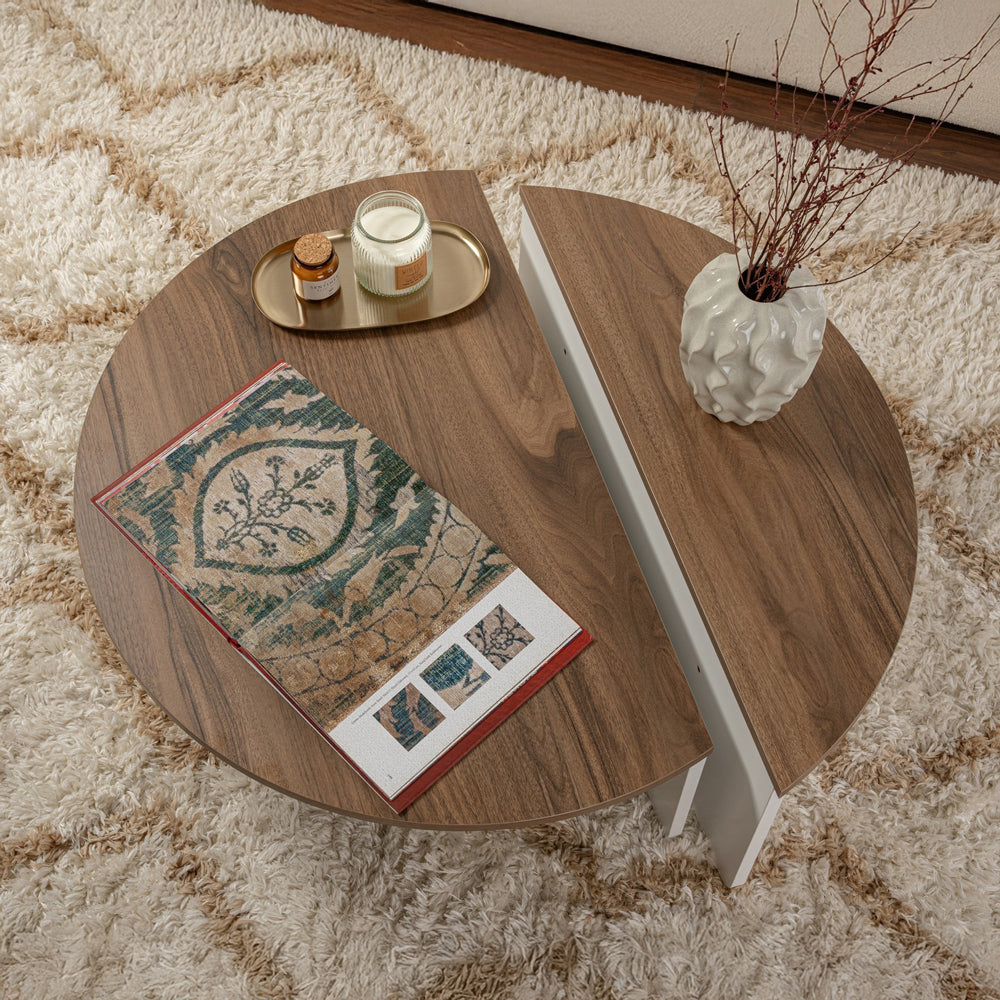 concept-usine-xyn-table-basse-ronde-blanche-modulable image 4