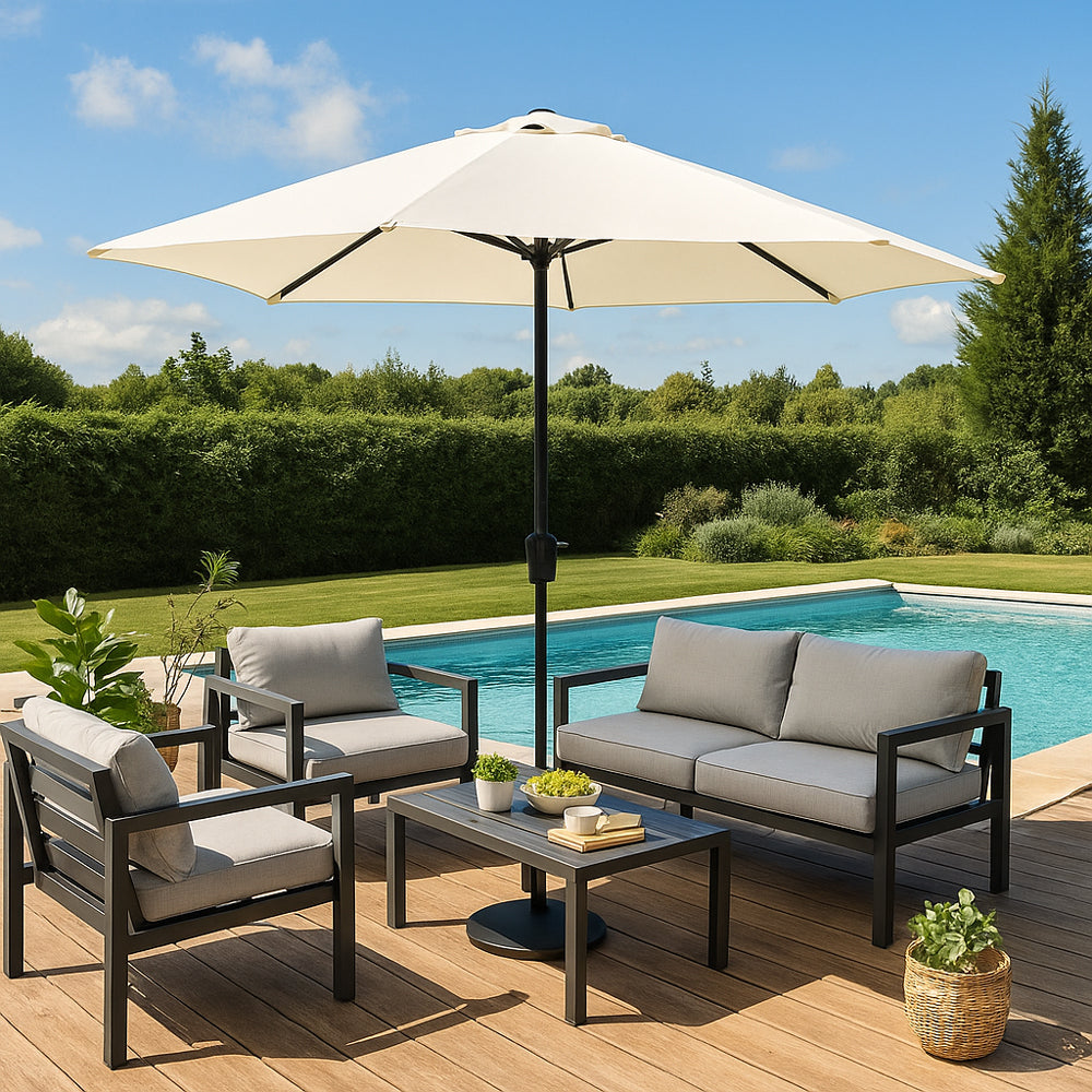 concept-usine-manarola-parasol-droit-led-rond-gris image 7