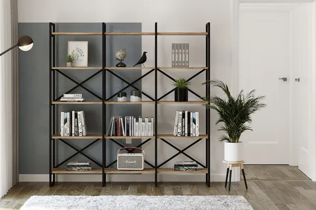 concept-usine-tomi-biblioth-que-industrielle-ch-ne-noir-5-tag-res image 1