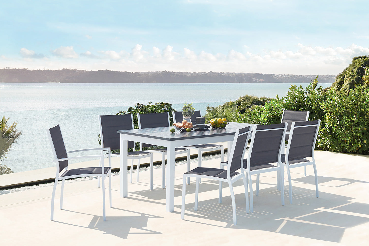 concept-usine-arezzo-salon-jardin-extensible-8-places-blanc image 1