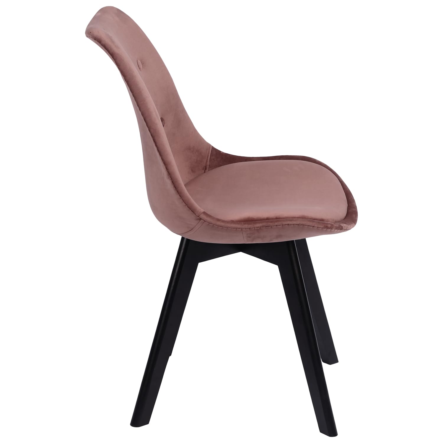 happy-garden-bari-nora-chaise-velours-rose-lot-4-pieds-noirs image 5