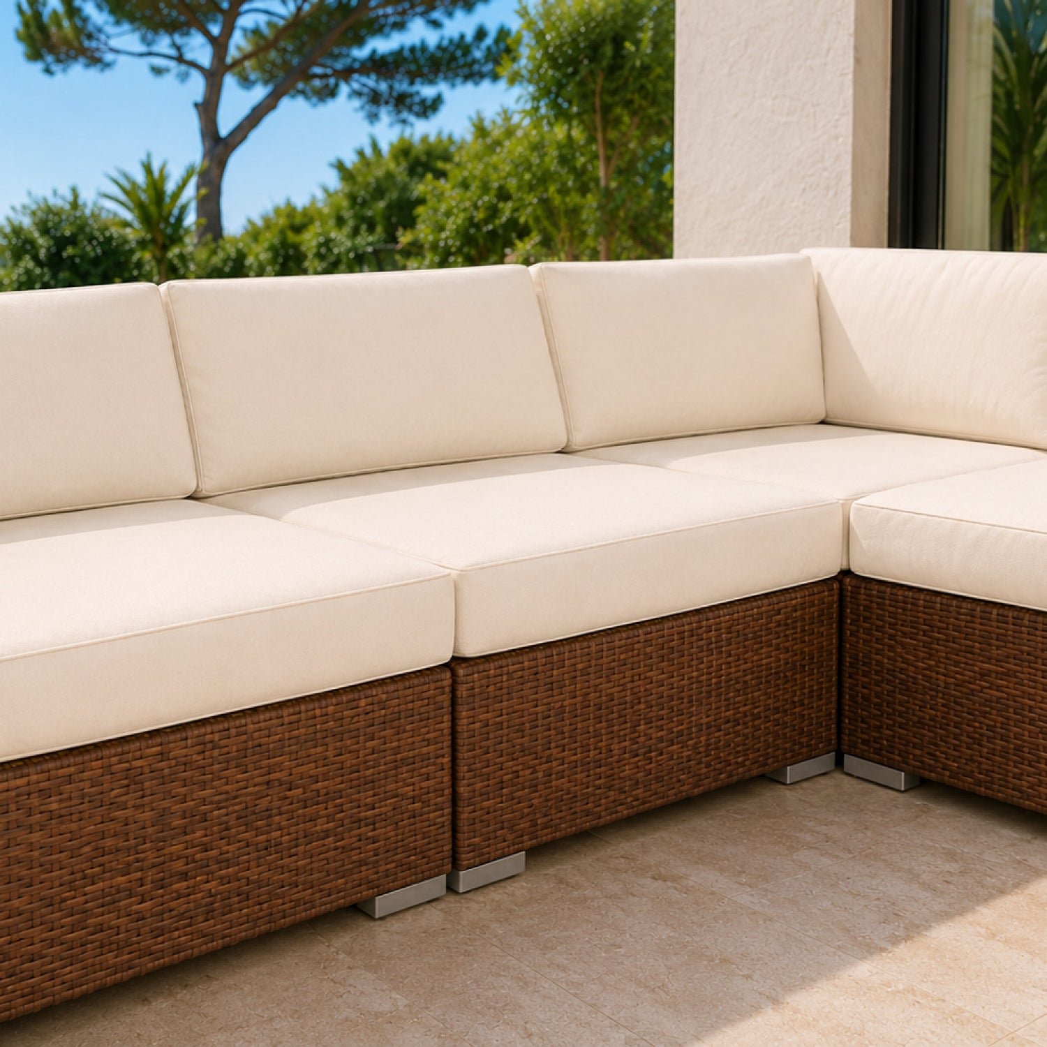 concept-usine-qamea-salon-jardin-6-places-marron-beige image 8