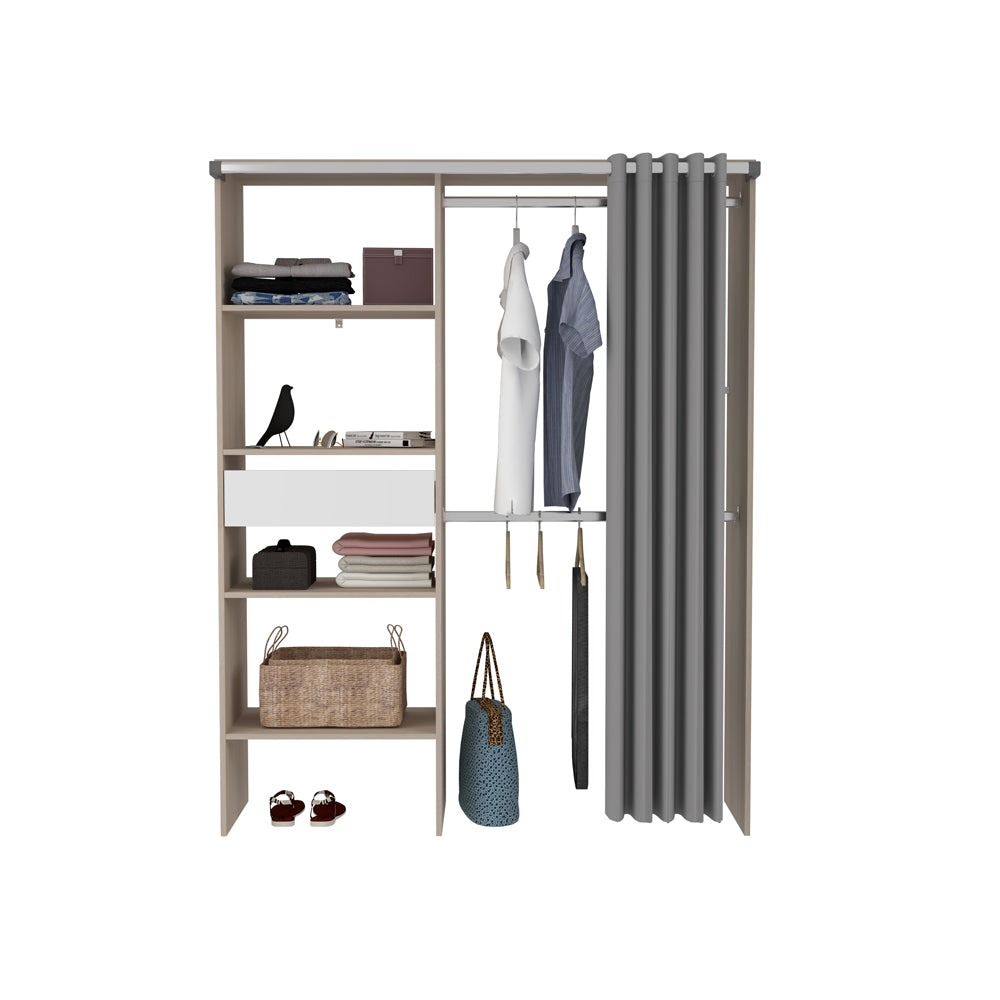 concept-usine-bali-dressing-rideau-blanc-acacia-avec-tiroir image 2