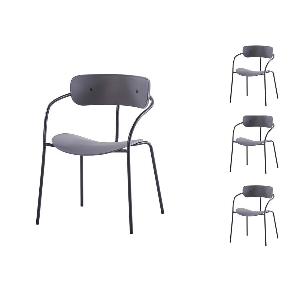 concept-usine-alexia-chaise-gris-fonc-lot-4-plastique image 4