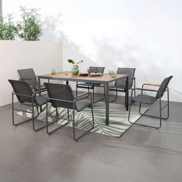 concept-usine-foggia-ensemble-table-chaises-jardin-6-places image 1